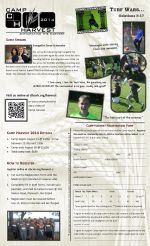 Camp Harvest 2014 Brochure